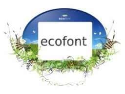 Çevredostu yazıtipi  Ecofont  !